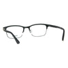 Optical Quality Metal Half Rim Narrow Rectangular Eyeglasses Frame