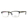 Optical Quality Metal Half Rim Narrow Rectangular Eyeglasses Frame