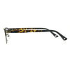 Optical Quality Metal Half Rim Narrow Rectangular Eyeglasses Frame