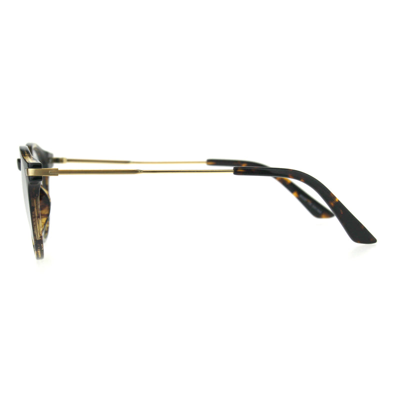 Premium Optical Quality Plastic Round Horn Rim Eyeglasses Frame