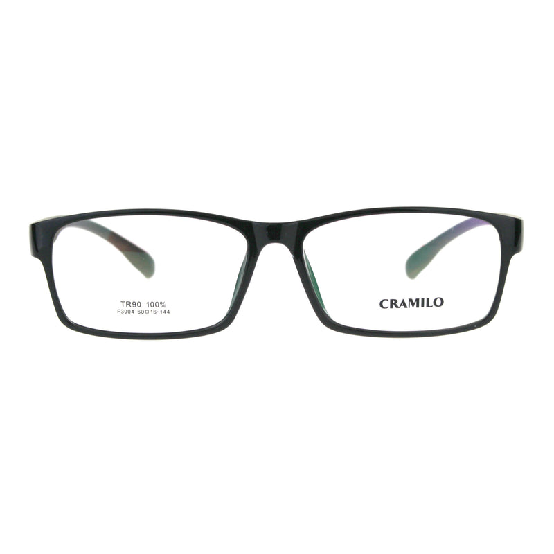 Optical Quality TR90 Extra Wide Narrow Rectangular Thin Plastic Glasses Frame