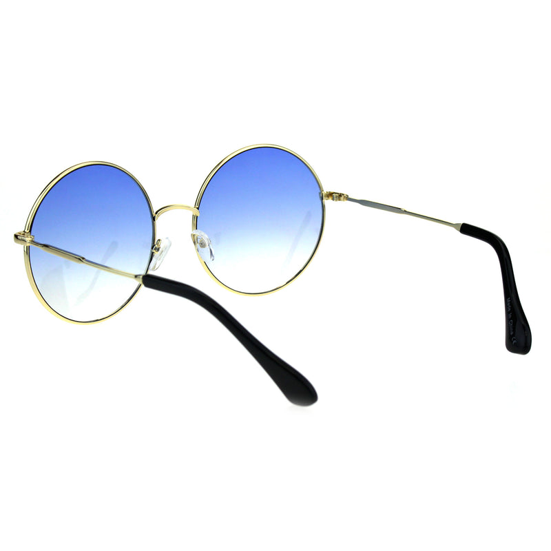 Classic Oversize Joplin Style Hippie Round Circle Lens Sunglasses