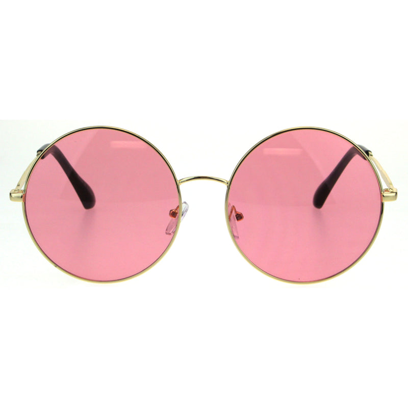 Classic Oversize Joplin Style Hippie Round Circle Lens Sunglasses