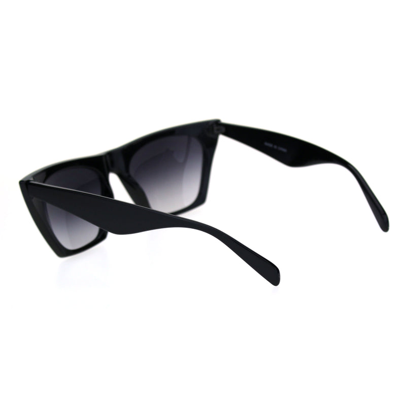 Womens Squared Rectangular Cat Eye Goth Diva Sunglasses