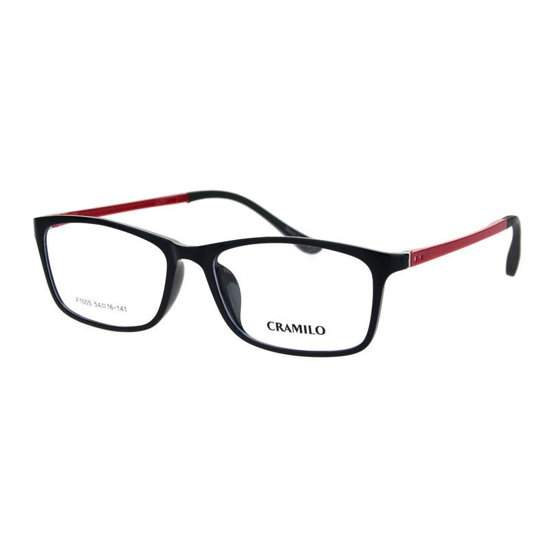 Narrow Rectangular Thin Plastic Optical Quality Eye Glasses Frame