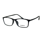 Narrow Rectangular Thin Plastic Optical Quality Eye Glasses Frame