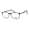 Mens 53mm TR90 Thin Plastic Horn Rim Optical Eyeglasses Frame