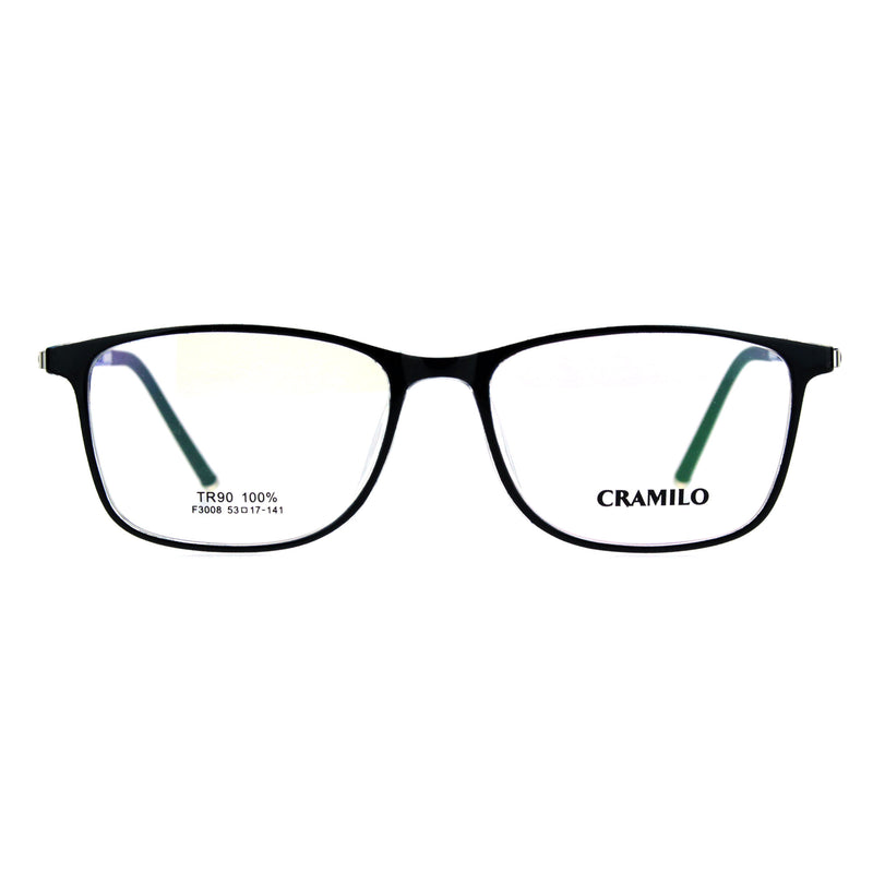 Mens 53mm TR90 Thin Plastic Horn Rim Optical Eyeglasses Frame