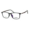 Mens 53mm TR90 Thin Plastic Horn Rim Optical Eyeglasses Frame