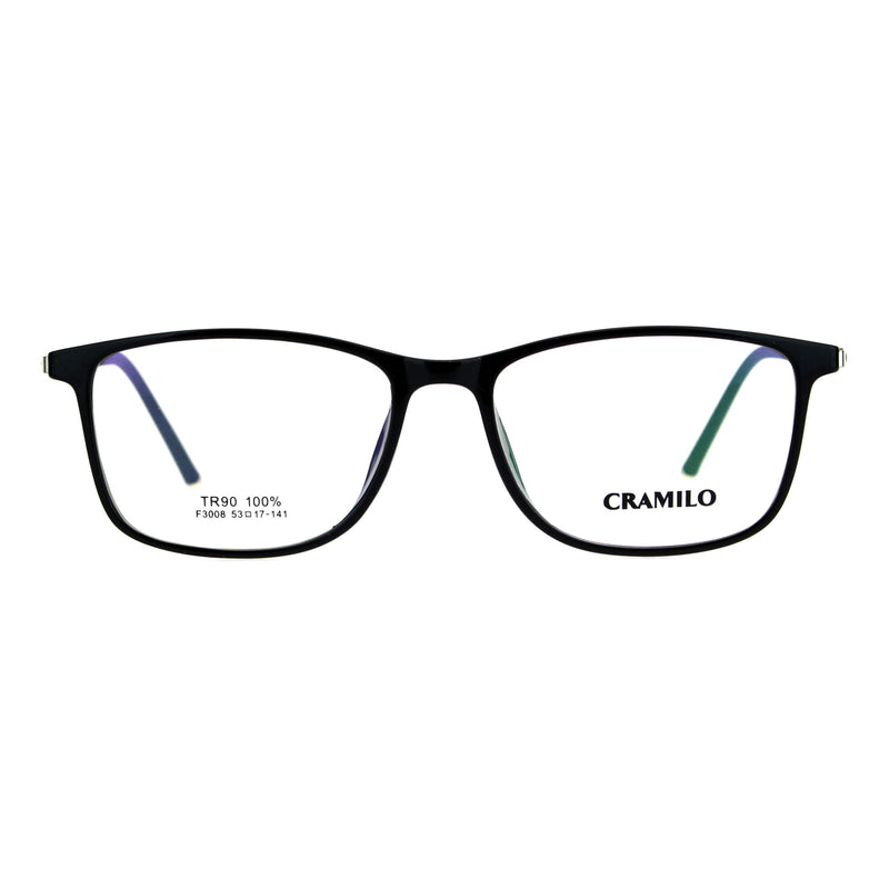 Mens 53mm TR90 Thin Plastic Horn Rim Optical Eyeglasses Frame
