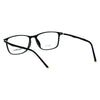 Mens 53mm TR90 Thin Plastic Horn Rim Optical Eyeglasses Frame