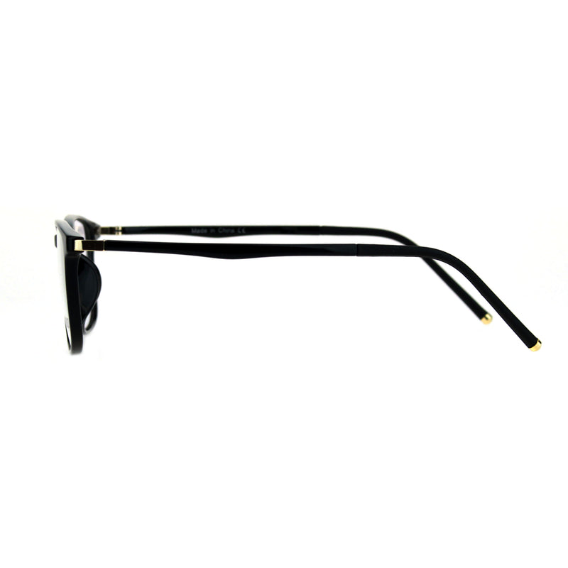 Mens 53mm TR90 Thin Plastic Horn Rim Optical Eyeglasses Frame