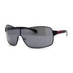 Mens Italian Designer Fashion Rimless Shield Sport Pilot Sunglasses