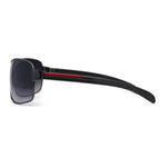 Mens Italian Designer Fashion Rimless Shield Sport Pilot Sunglasses