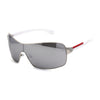 Mens Italian Designer Fashion Rimless Shield Sport Pilot Sunglasses