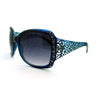 omens Rhinestone Oversized Rectangular Butterfly Thick Arm Fashion Sunglasses