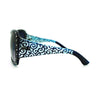 omens Rhinestone Oversized Rectangular Butterfly Thick Arm Fashion Sunglasses