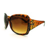 omens Rhinestone Oversized Rectangular Butterfly Thick Arm Fashion Sunglasses