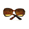 omens Rhinestone Oversized Rectangular Butterfly Thick Arm Fashion Sunglasses
