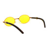 SA106 OG 90s Rapper Vintage Style Small Oval Metal Frame Sunglasses