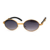 SA106 OG 90s Rapper Vintage Style Small Oval Metal Frame Sunglasses