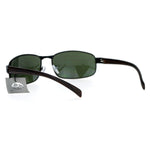 SA106 Wood Grain Arm Narrow Rectangular Sport Luxury Designer Sunglasses