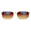 SA106 Wood Grain Arm Narrow Rectangular Sport Luxury Designer Sunglasses