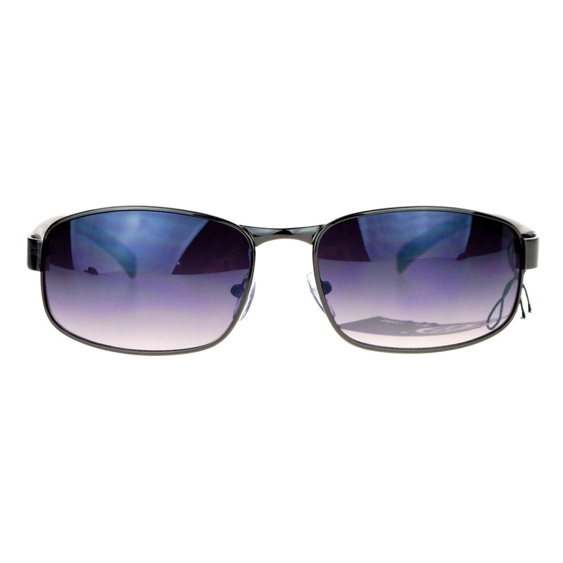 SA106 Wood Grain Arm Narrow Rectangular Sport Luxury Designer Sunglasses