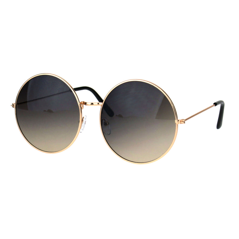 Classic Oversize Joplin Style Hippie Round Circle Lens Sunglasses