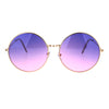 Classic Oversize Joplin Style Hippie Round Circle Lens Sunglasses