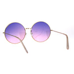 Classic Oversize Joplin Style Hippie Round Circle Lens Sunglasses