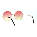 Classic Oversize Joplin Style Hippie Round Circle Lens Sunglasses