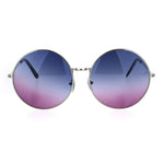 Classic Oversize Joplin Style Hippie Round Circle Lens Sunglasses