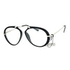 SA106 Unique Flat Top Bridge Plastic Aviator Racer Womens Clear Lens Glasses