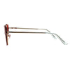 Womens Exposed Edge Rimless Heart Shape Hippie Color Lens Sunglasses