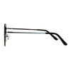 Womens Exposed Edge Rimless Heart Shape Hippie Color Lens Sunglasses