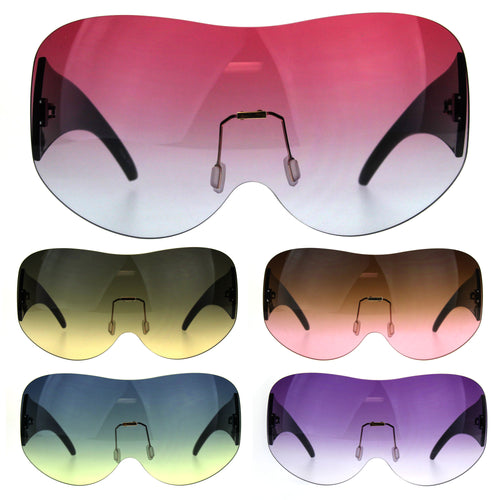 Extra Large Fighter Jet Mask Shield Sunglasses