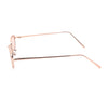 Mens Small Snug Narrow Rectangular Pimp Metal Rim Sunglasses