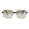 Mens Rigid Squared Rectangular Minimal Metal Fashion Sunglasses