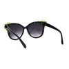 Womens Large Rhinestone Jewel Trim Plastic Butterfly Sunglasses