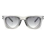 Unisex Heart Shape Cutout Lens Horn Rim Hipster Plastic Sunglasses