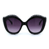 Kid Size Girls Bling Engrave Thick Plastic Butterfly Sunglasses