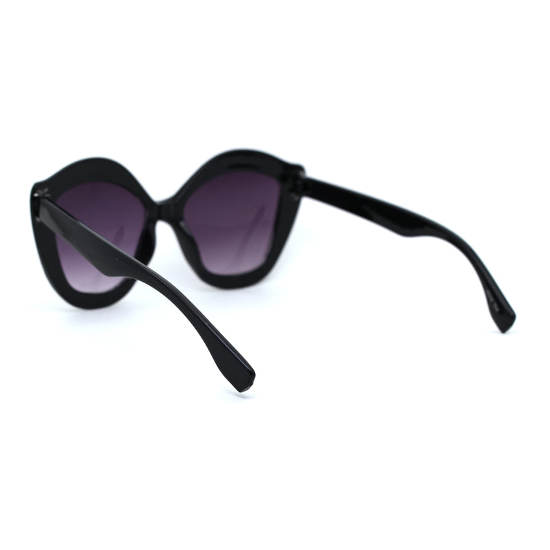 Kid Size Girls Bling Engrave Thick Plastic Butterfly Sunglasses