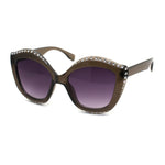 Kid Size Girls Bling Engrave Thick Plastic Butterfly Sunglasses