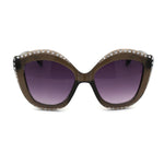 Kid Size Girls Bling Engrave Thick Plastic Butterfly Sunglasses