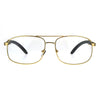 Mens Rectangular Art Nouveau Oversize OG Luxury Eye Glasses