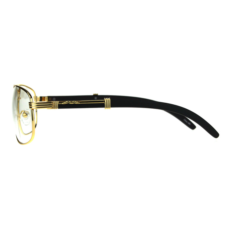 Mens Rectangular Art Nouveau Oversize OG Luxury Eye Glasses