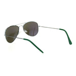 Child Size Reflective Color Mirror Silver Frame Cop Style Pilots Sunglasses