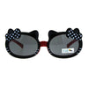 Childern Size Kitty Ear Whisker Flip Up Lens Girls Sunglasses