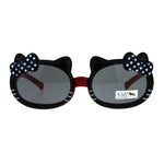 Childern Size Kitty Ear Whisker Flip Up Lens Girls Sunglasses